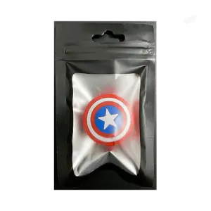 Protetor de Cabo de Carregador em Silicone - Escudo Capitão America